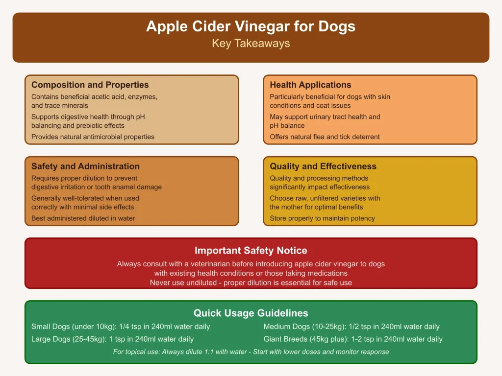 Appelciderazijn voor honden - Ontdek de voordelen (en voorzorgsmaatregelen) Belangrijkste punten