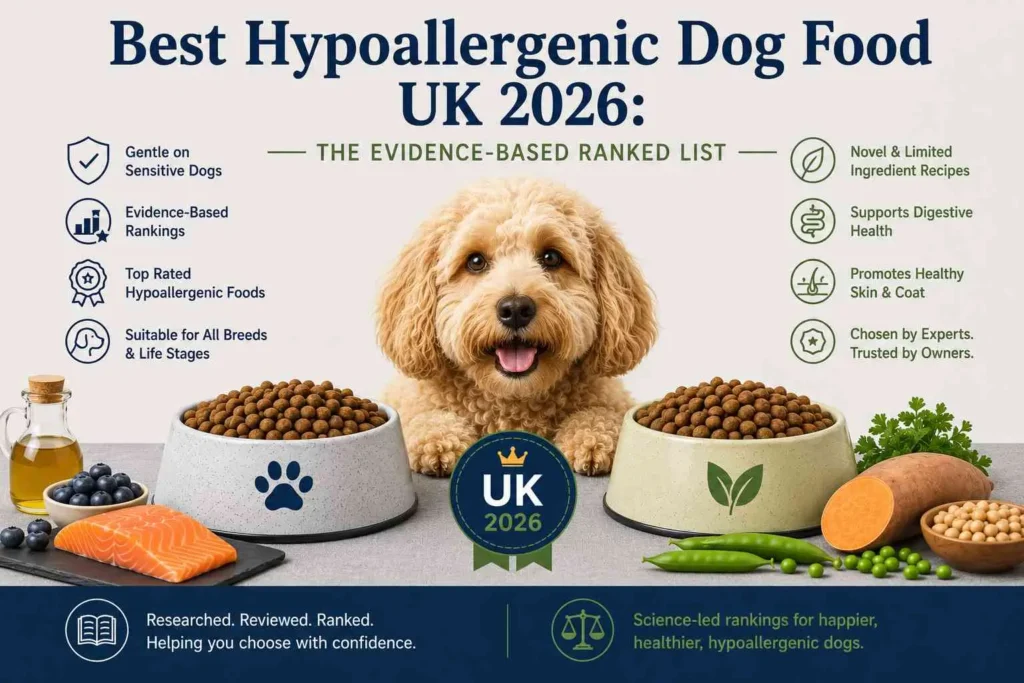 Best Hypoallergenic Dog Food UK 2026 : La liste classée fondée sur des données probantes