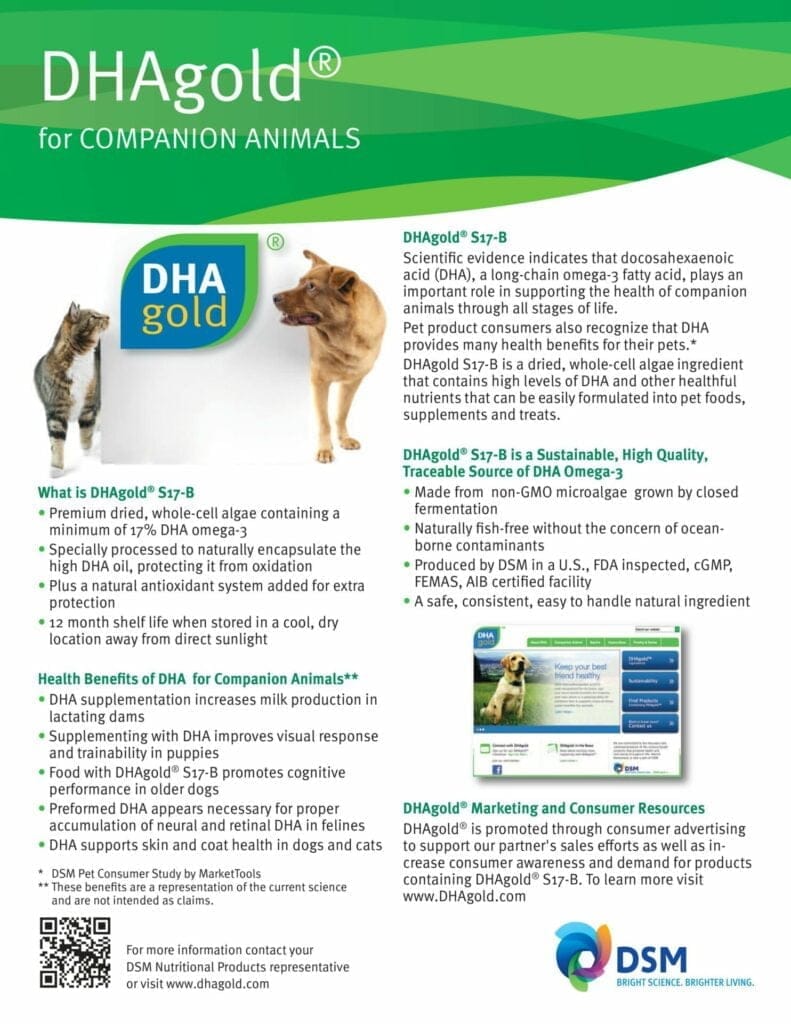 DHAgold Omega 3 DHA EPA DPA para perros Información del producto UK