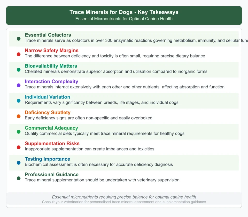 Impacto de los oligoelementos en la salud de los perros Aspectos clave