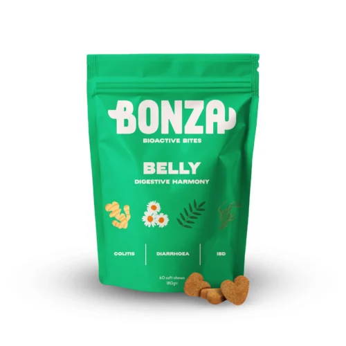 Bonza Bioactive Bites Belly Digestive IBD, Colitis, IBS, Gastritis, Diarrhoea Supplément pour chiens Belly — Bioactive Bites