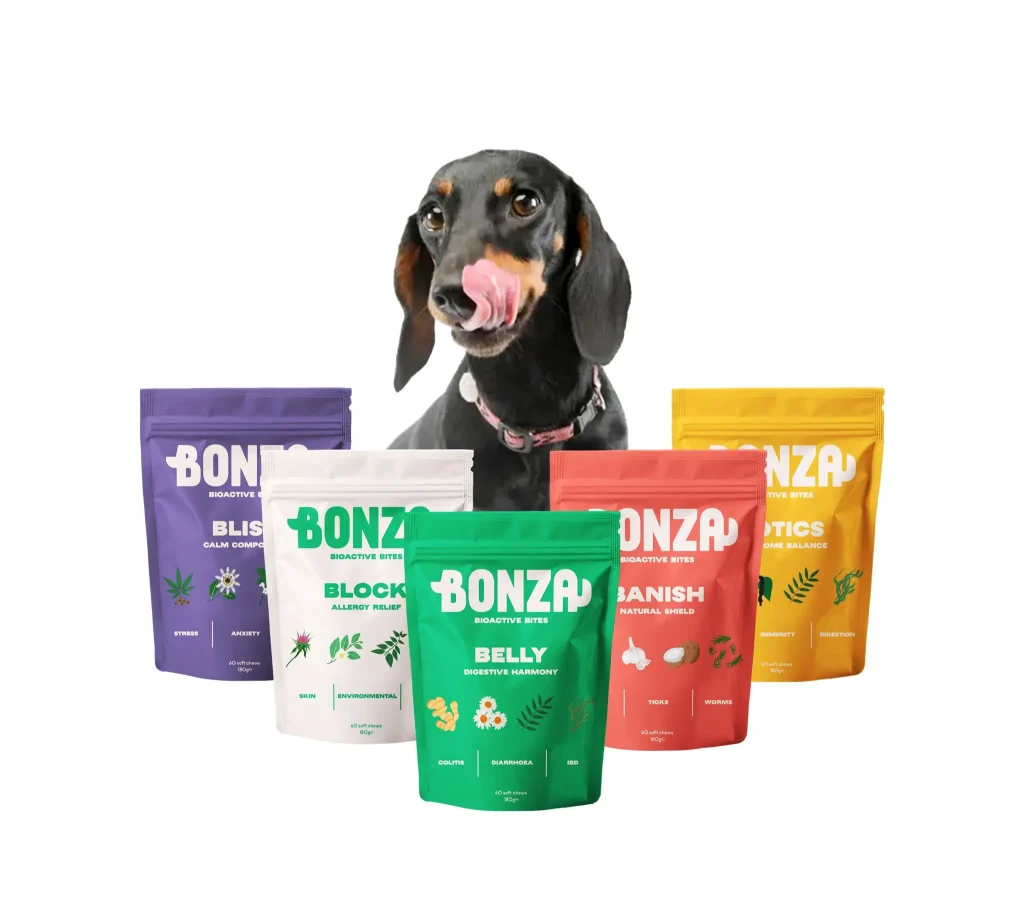 Bonza Bioactive Bites Suplementos y golosinas funcionales masticables blandas para problemas de salud del perro - Guía del propietario
