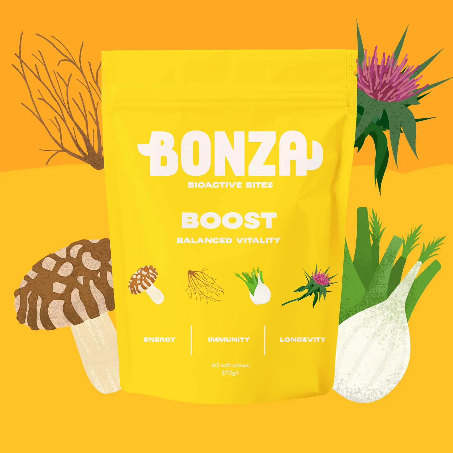 Bonza Boost Supplément pour les repas préparés à la maison pour les chiens Bonza Boost Supplément vitaminique pour les repas préparés à la maison pour les chiens