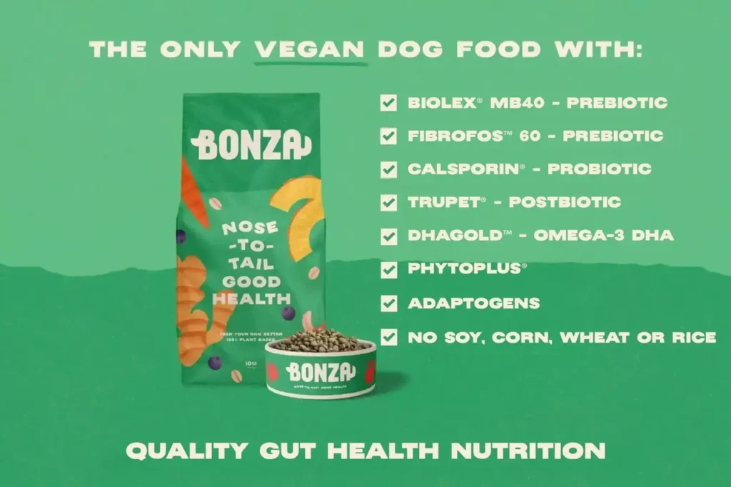 Bonza Vegan Dog Food UK DE FR ES