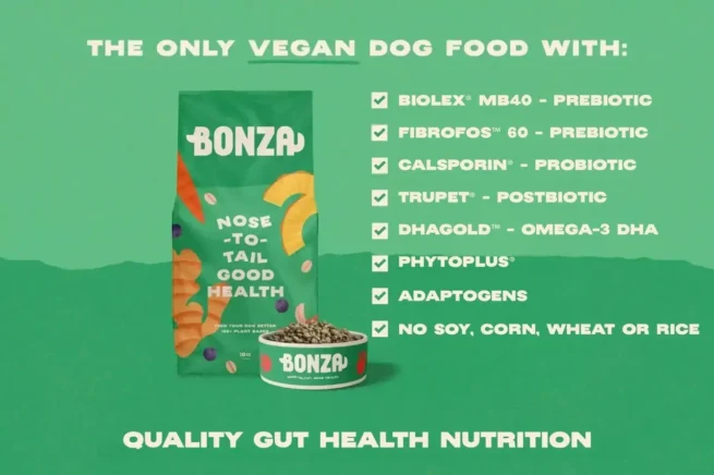 Bonza Vegan Vegetarian Dog Food UK DE FR ES Bonza Vegan Dog Food UK DE FR ES