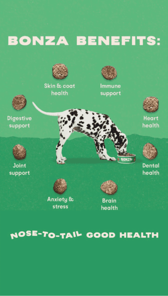 Bonza Vegan Vegetarian Plant-based Dog Food Benefits for Dog Health