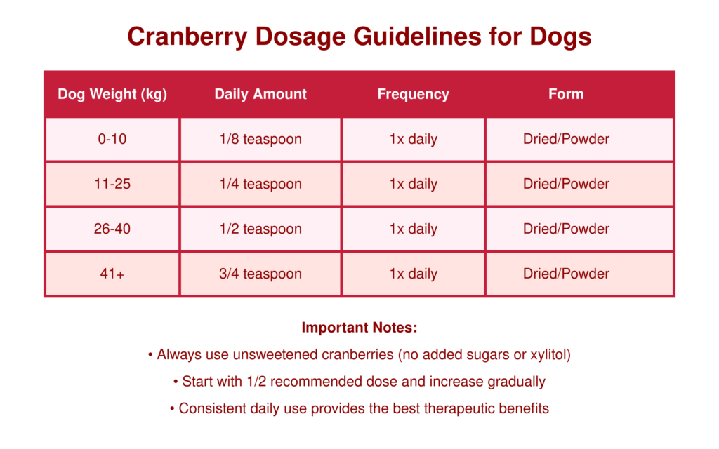 Cranberry Dosage Guidelines for Dogs Health Benefits