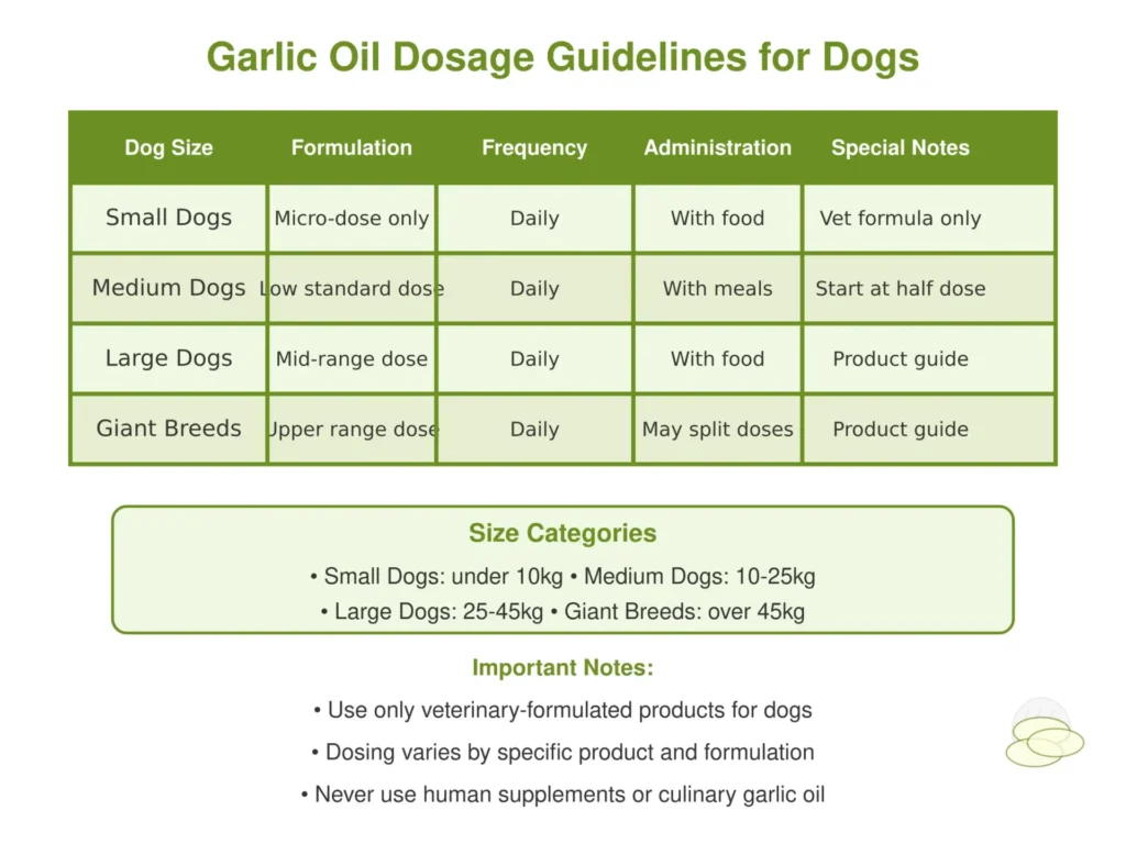 Dosage de l'huile d'ail pour les chiens