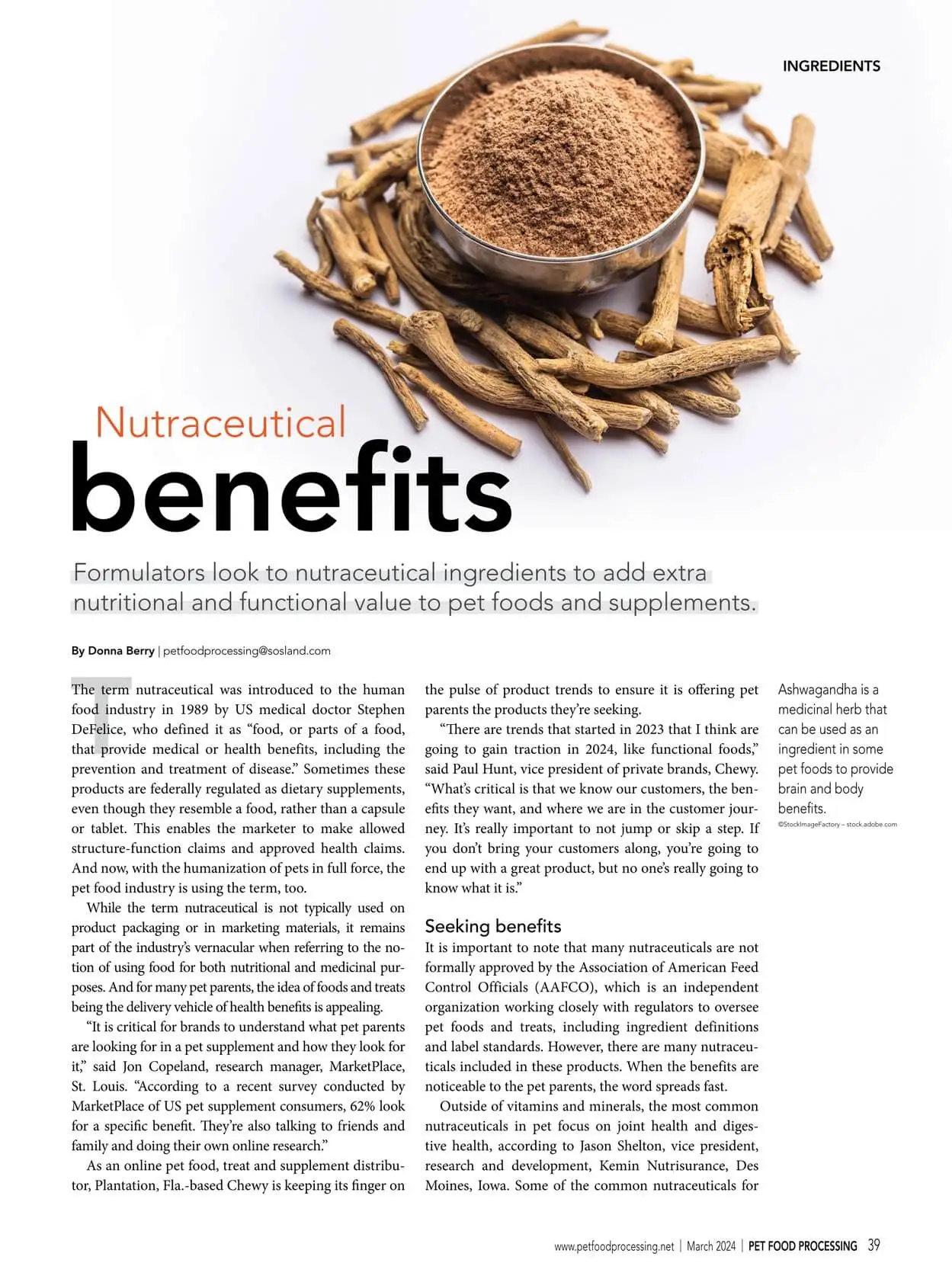 Nutraceutical Benefits (for Dogs) – Pet Food Processing
