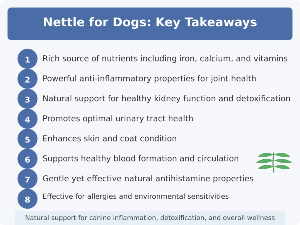 Brennnesseln für die Gesundheit von Hunden Key Takeaways
