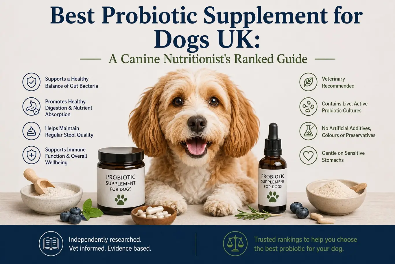 Best Probiotic Supplement for Dogs UK: A Canine Nutritionist’s Ranked Guide